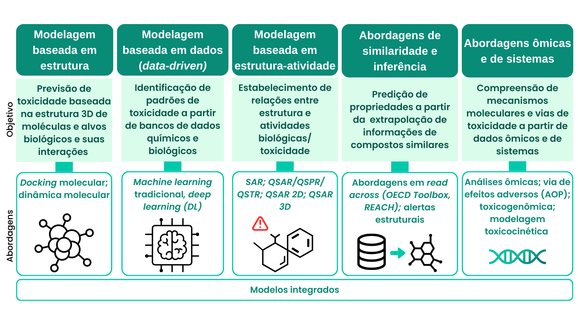 Diferentes abordagens em toxicologia computacional